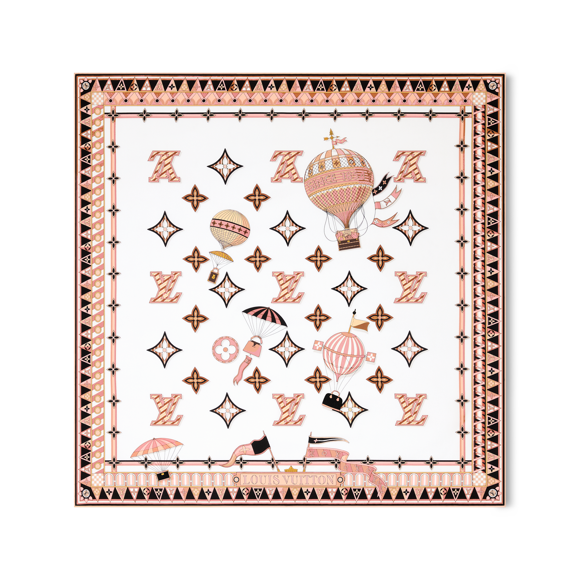 ウィメンズ シルクスカーフ&バンドー - ホワイト｜ルイ・ヴィトン 公式